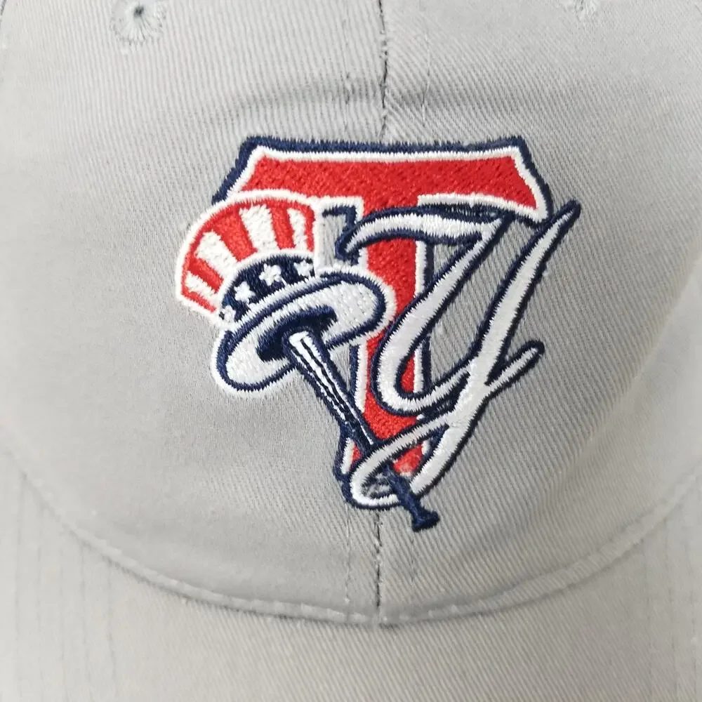 Tampa Yankees Hat Cap Strap Back Mens One‎ Size Gray MILB Baseball Embroidered